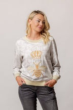 Moss - QUEEN BEE Sweat in Faded Marl