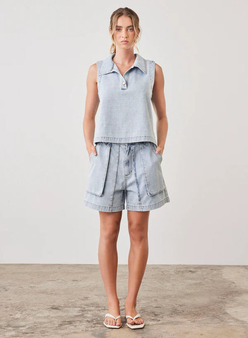 Esmaee Riptide Denim Short