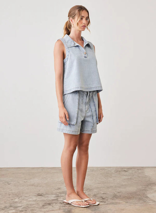 Esmaee Riptide Denim Short