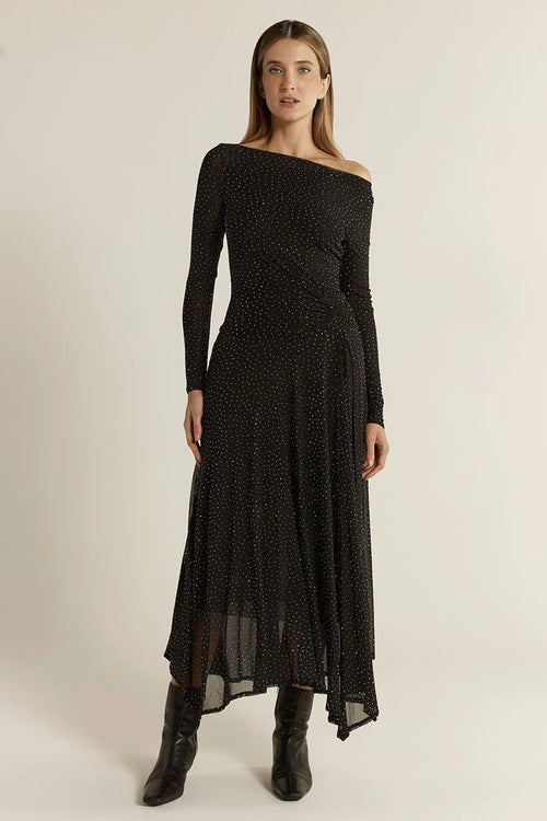 Fate + Becker Sora Studded Dress in Black