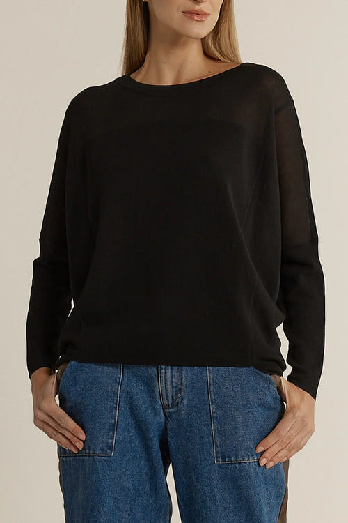 Fate + Becker - CHARLIE Knit Top - Black