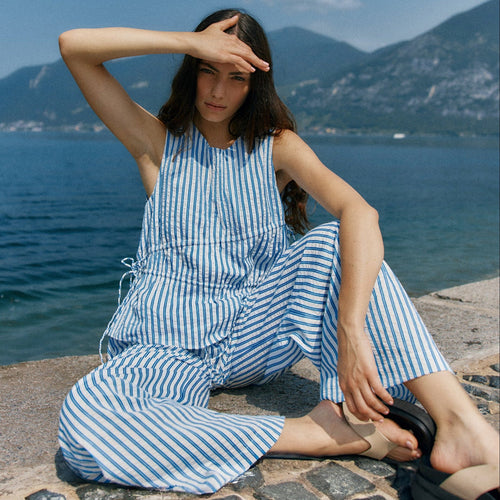 SASS - AZIZA Pant - Blue/White Stripe