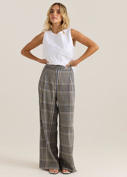 SASS - BLAKELY Pants - Prince of Wales Check