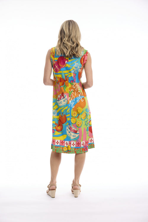 Orientique - Mougins Dress Sleeveless Pleated