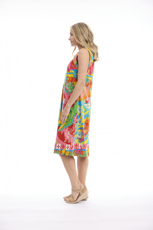 Orientique - Mougins Dress Sleeveless Pleated
