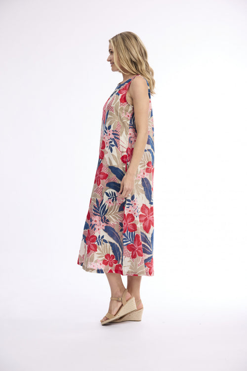 Otrientique - Cavailon Midi Sleeveless Dress