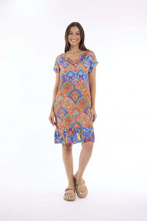Orientique - Aurora Dress Frill Hem