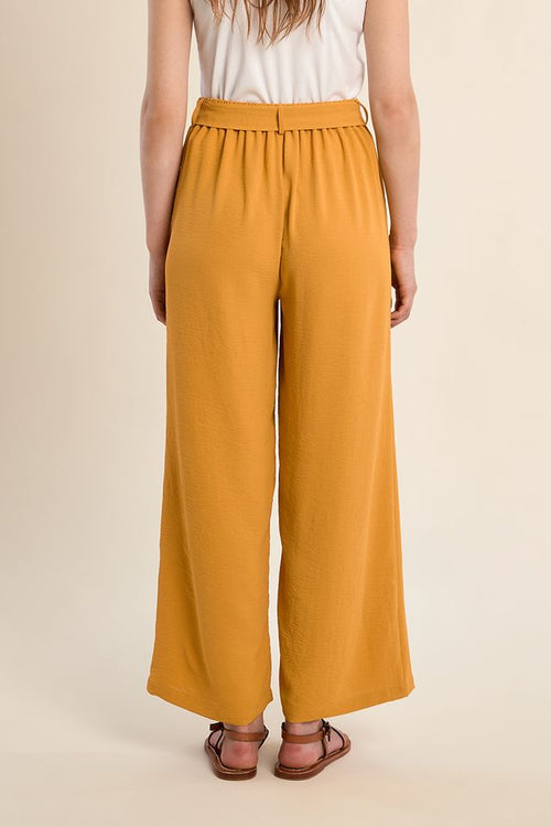 Molly Bracken - Wide Leg Pant in Mango Yellow G900EE