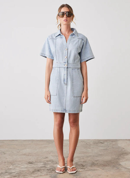 ESMAEE - RIPTIDE Denim Dress - Blue