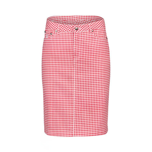 Vassalli - Printed Lightweight Skirt with Centre Back Vent 2101