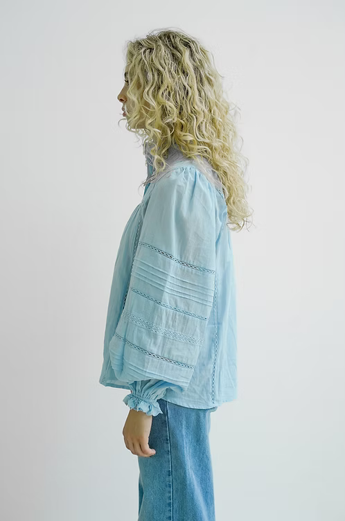 HARLEM - HADLEY Blouse - Pale Blue