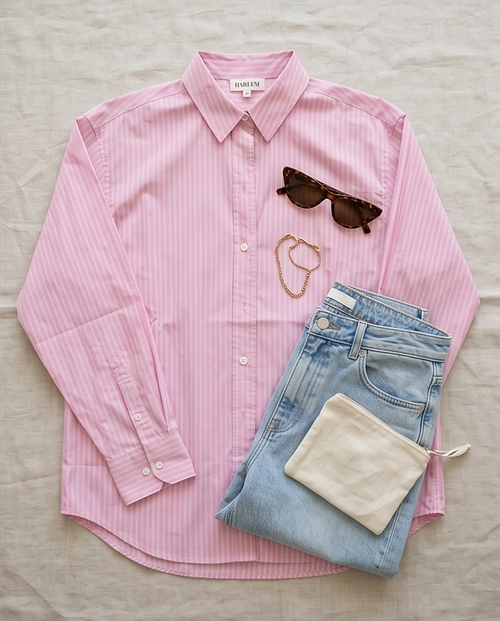 Harlem - ASHLEY Shirt - Pink/White