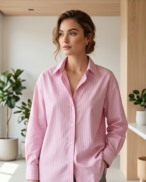 Harlem - ASHLEY Shirt - Pink/White