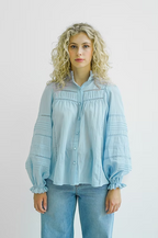HARLEM - HADLEY Blouse - Pale Blue
