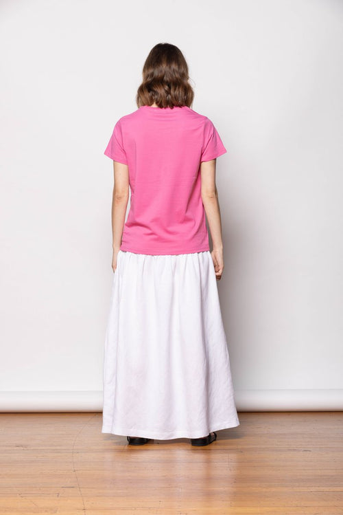 Dressed - Bow T-Shirt in Bubblegum