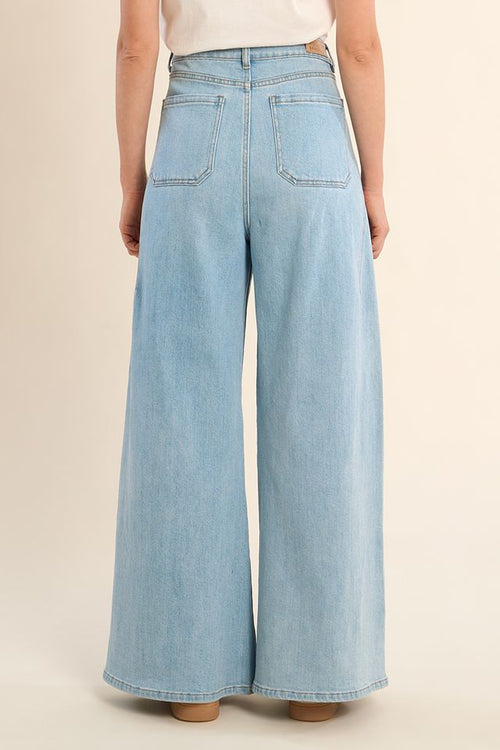 Molly Bracken - Lightweight Denim Wide-Leg Jean EF1628EE