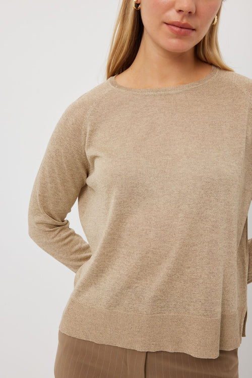 Tuesday - Drew Jumper in Gold Lurex