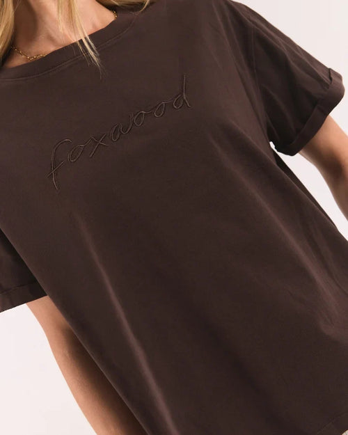 Foxwood - Base T-Shirt in Coffee