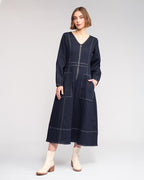 Knewe - PHOENIX Long Dress - Ink Denim