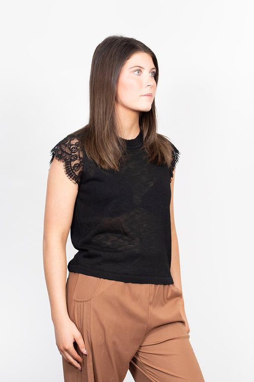 Antler - Celine Top in Black