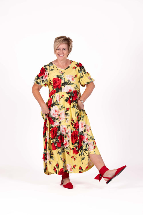 Jellicoe - TIERED Dress - Sunlight Rose 26-27