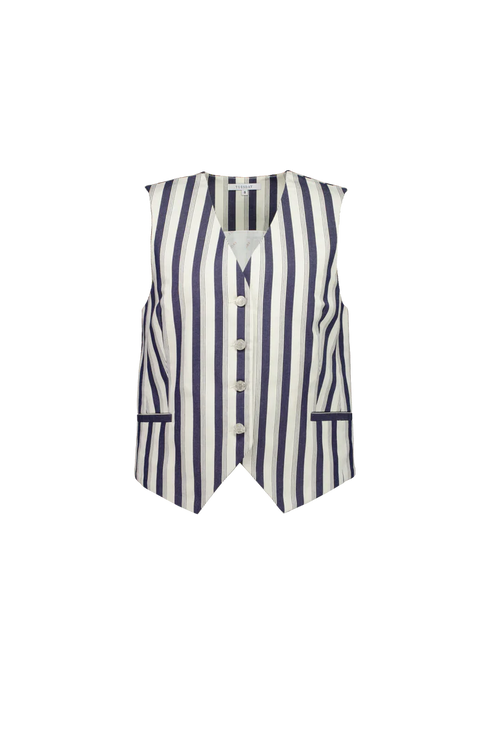 TUESDAY Action vest indigo stripe
