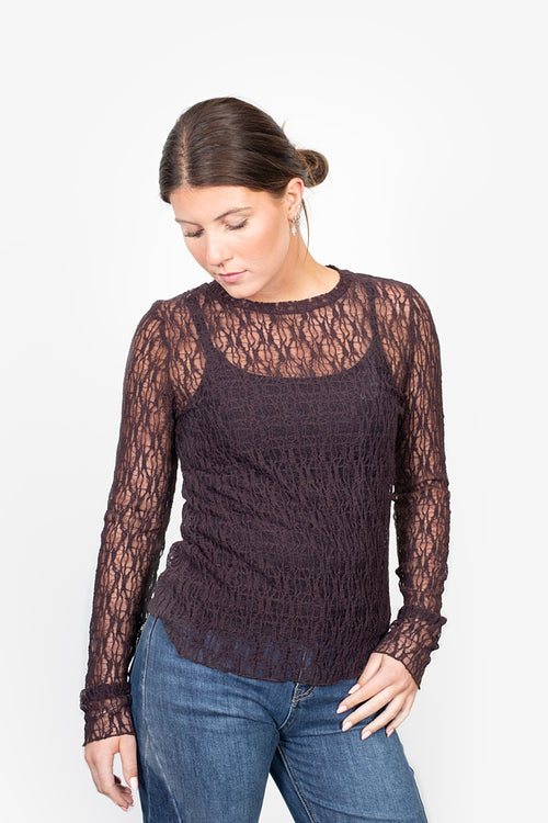 Antler - SPLICE Layer Top - Raisin