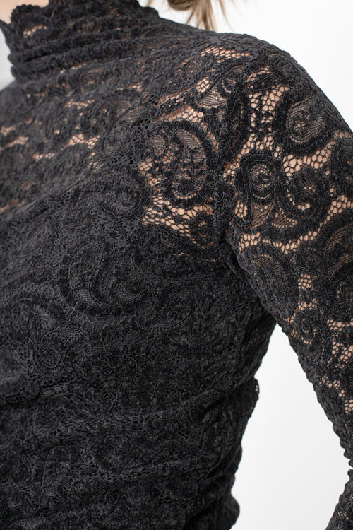 Antler - VALENTINA Lace Top - Black