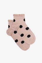 Antler - Spotty Ankle Socks - Blush/Black