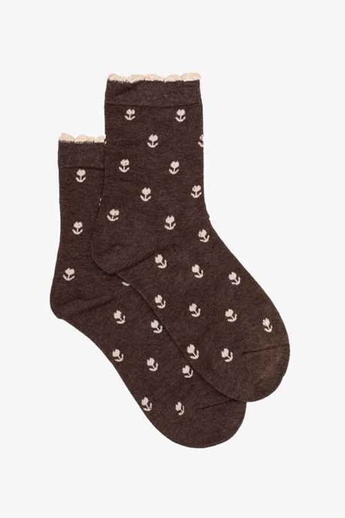 Antler - Oak Tulip Sock - Brown