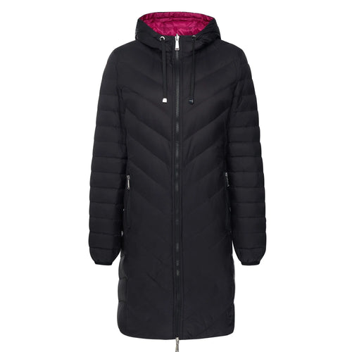 MOKE - ARNIE Revesible Down Coat - Black/Rose Violet