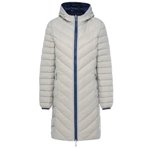 MOKE _ ARNIE Reversible Down Coat - Moonlight/Silver