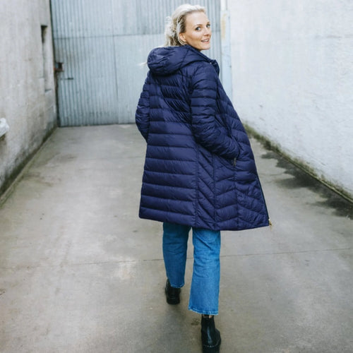 MOKE _ ARNIE Reversible Down Coat - Moonlight/Silver