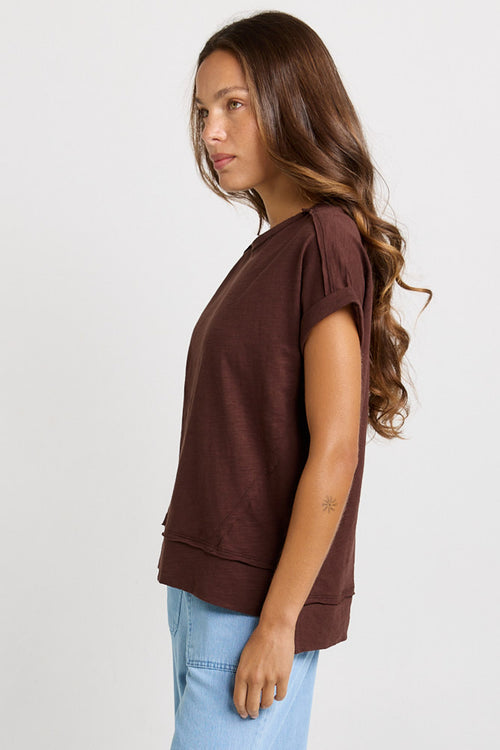 Betty Basics - Shirley Tee in Chocolate