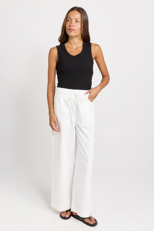 Betty Basics - Francis Rib Tank in Black