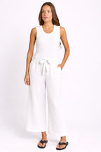 Betty Basics - Bella crop Pant in White