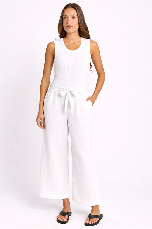 Betty Basics - Bella crop Pant in White