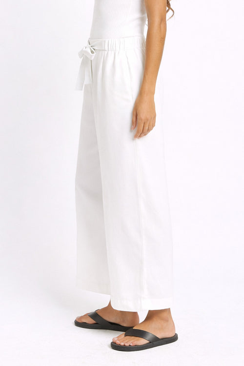 Betty Basics - Bella crop Pant in White