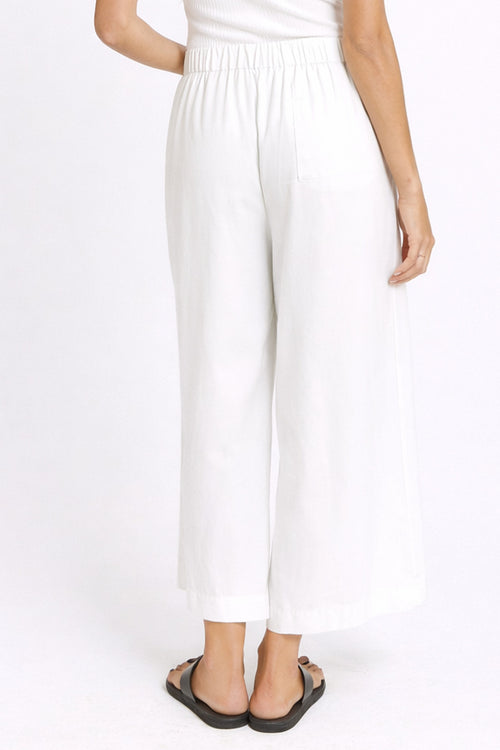 Betty Basics - Bella crop Pant in White