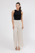 Seeking Lola Essential wide leg pants Oatmeal