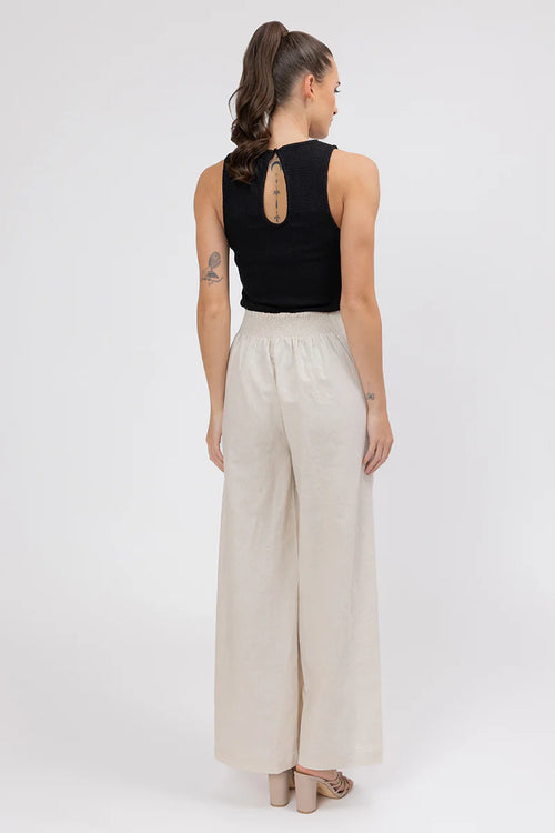Seeking Lola Essential wide leg pants Oatmeal