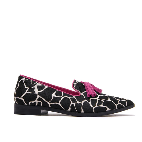 MINX - BEXLEY - Giraffe Pony Black/Pink