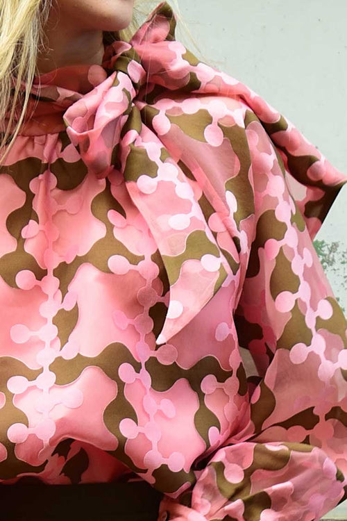 Coop - JUST BOW WITH IT Blouse Pink/Green