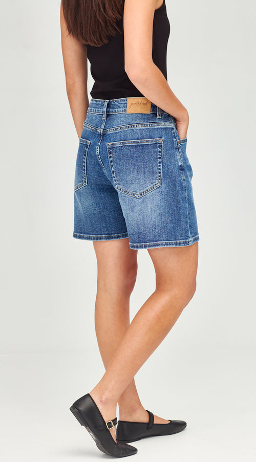 Junkfood - Bronte Mid Blue Shorts