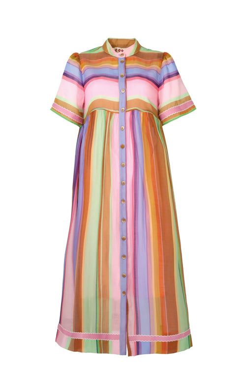 COOPER - ROUND & ROUND Dress - Candy Stripe