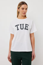 Tuesday - BAND TEE Tue/White