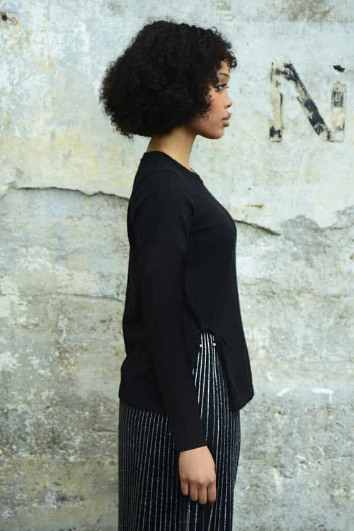 Coop - READY OR KNIT Top Black