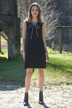 COOP - LITTLE BOW PEEK Dress - Black