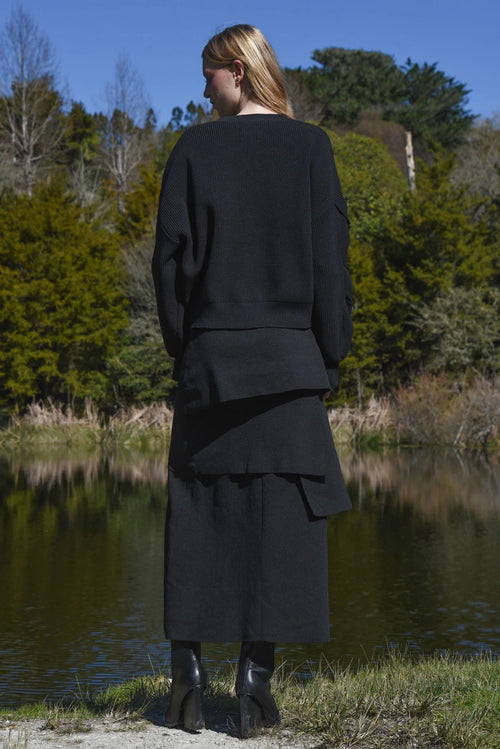 COOP - LAYERS OF LOVE Skirt - Knit's The Limit Black