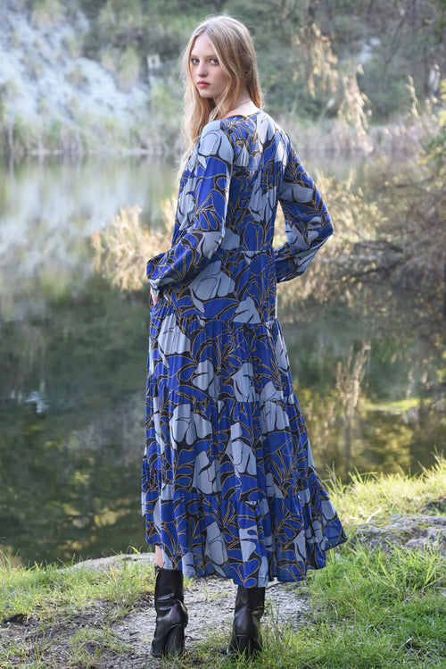 COOP - SWAY ALL DAY Dress - Leaf It To Me Blue